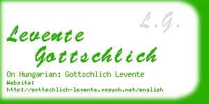levente gottschlich business card